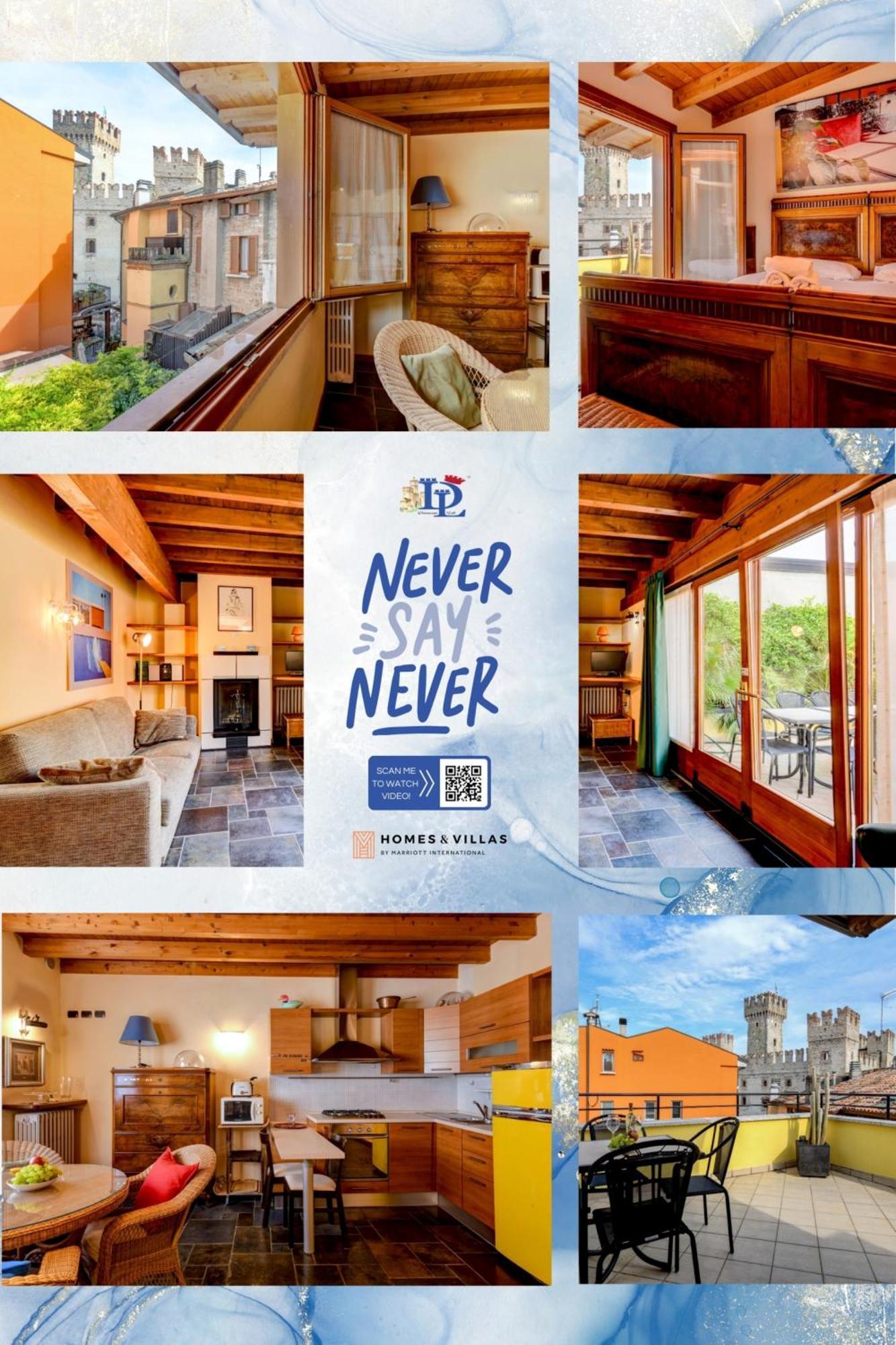 Desenzanoloft Official Partner Marriott Homes & Villas -Penthouse Never Say Never Sirmione Castle View Zewnętrze zdjęcie